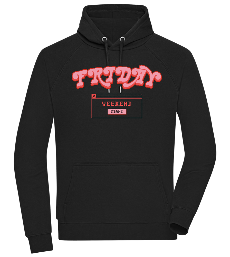 Friday Weekend Design - Comfort unisex hoodie_BLACK_front