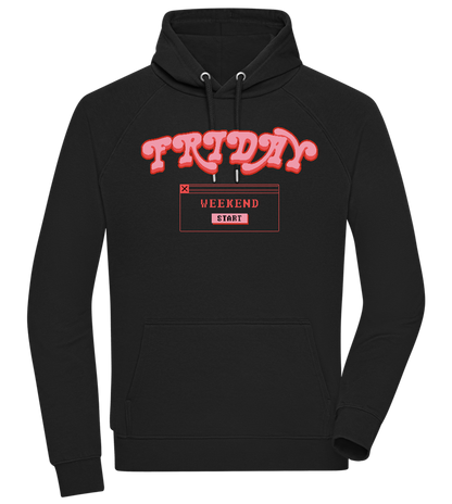 Friday Weekend Design - Comfort unisex hoodie_BLACK_front