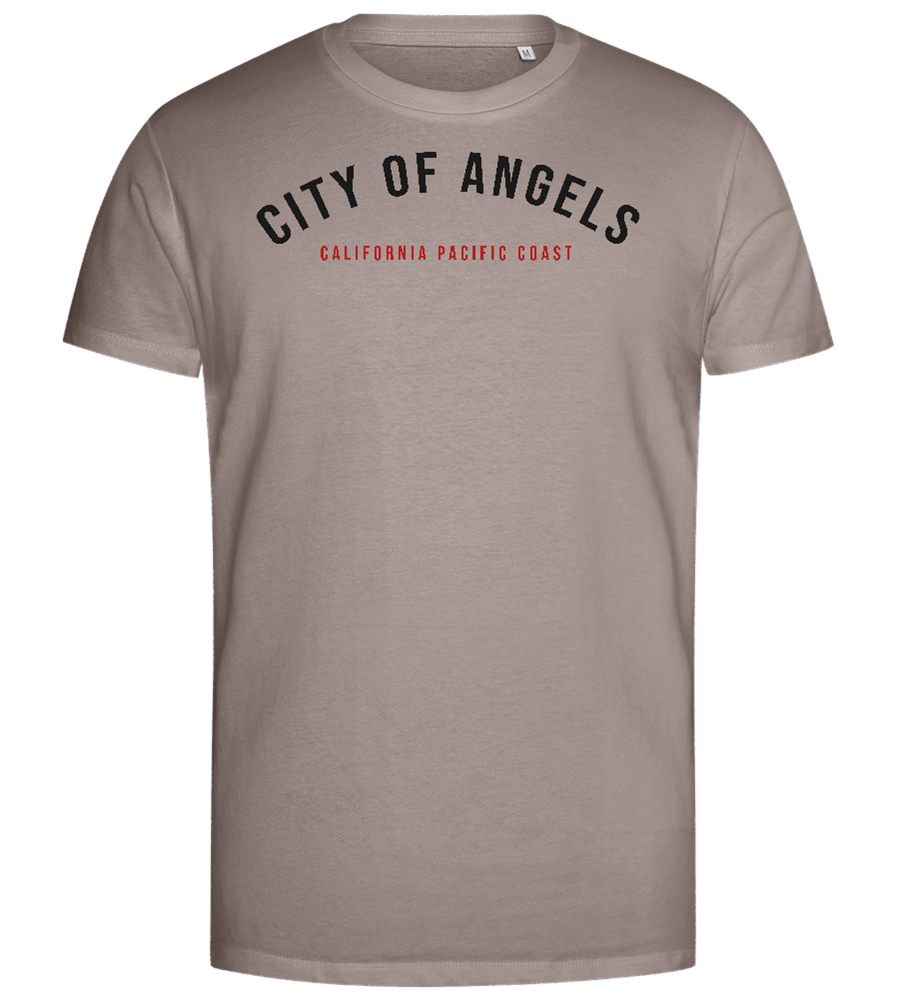 California City of Angels Design - Premium men's close fitting t-shirt_CHARCOAL CHIN_front