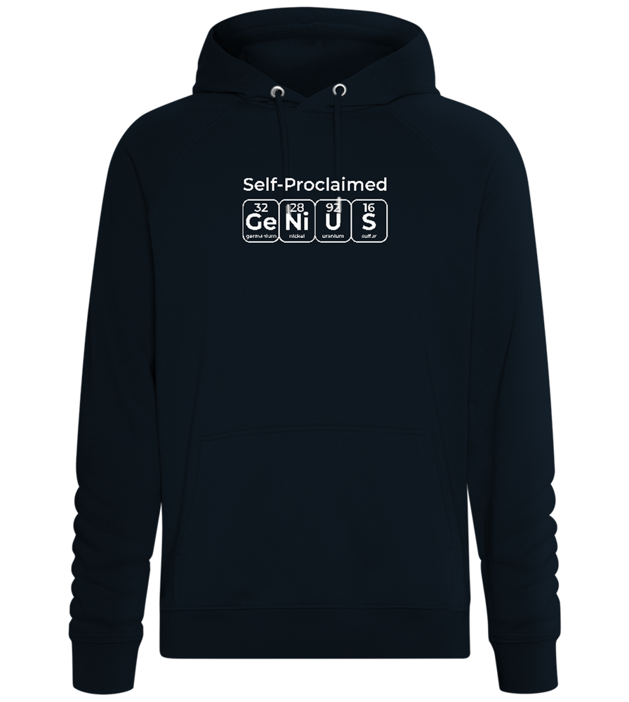 Periodic Table Genius Design - Comfort unisex hoodie_BLACK_front