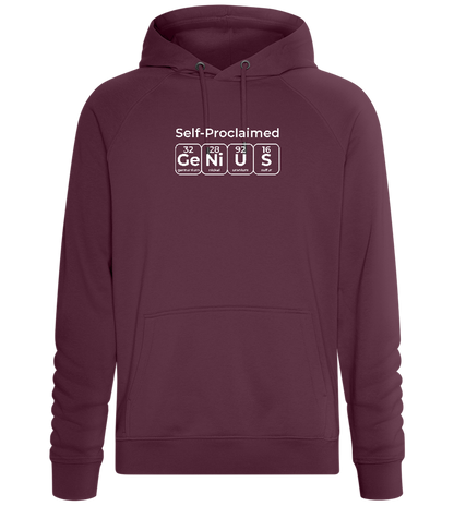 Periodic Table Genius Design - Comfort unisex hoodie_BORDEAUX_front