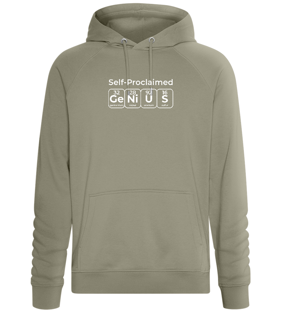 Periodic Table Genius Design - Comfort unisex hoodie_KHAKI_front