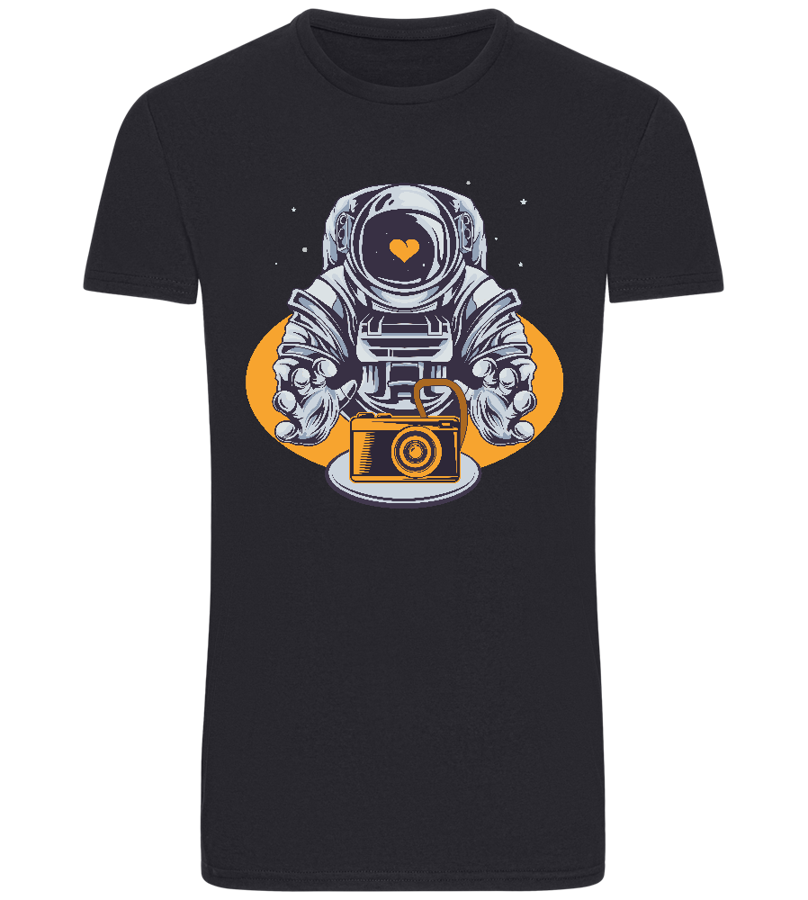 Spaceman Camera Design - Basic Unisex T-Shirt_FRENCH NAVY_front