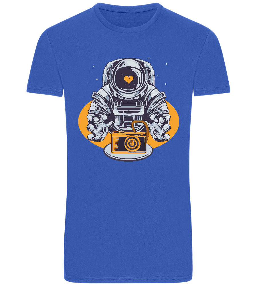 Spaceman Camera Design - Basic Unisex T-Shirt_ROYAL_front
