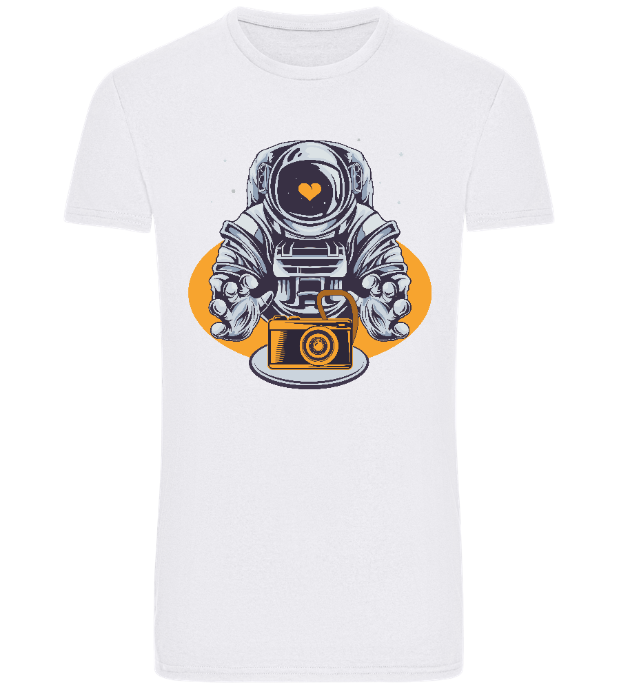 Spaceman Camera Design - Basic Unisex T-Shirt_WHITE_front