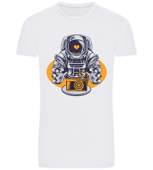 Spaceman Camera Design - Basic Unisex T-Shirt_WHITE_front