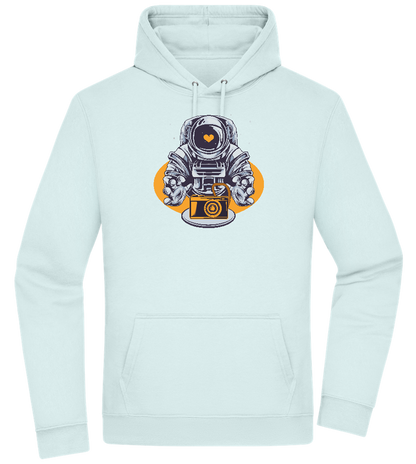 Spaceman Camera Design - Premium Essential Unisex Hoodie_ARCTIC BLUE_front