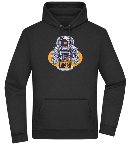 Spaceman Camera Design - Premium Essential Unisex Hoodie_BLACK_front