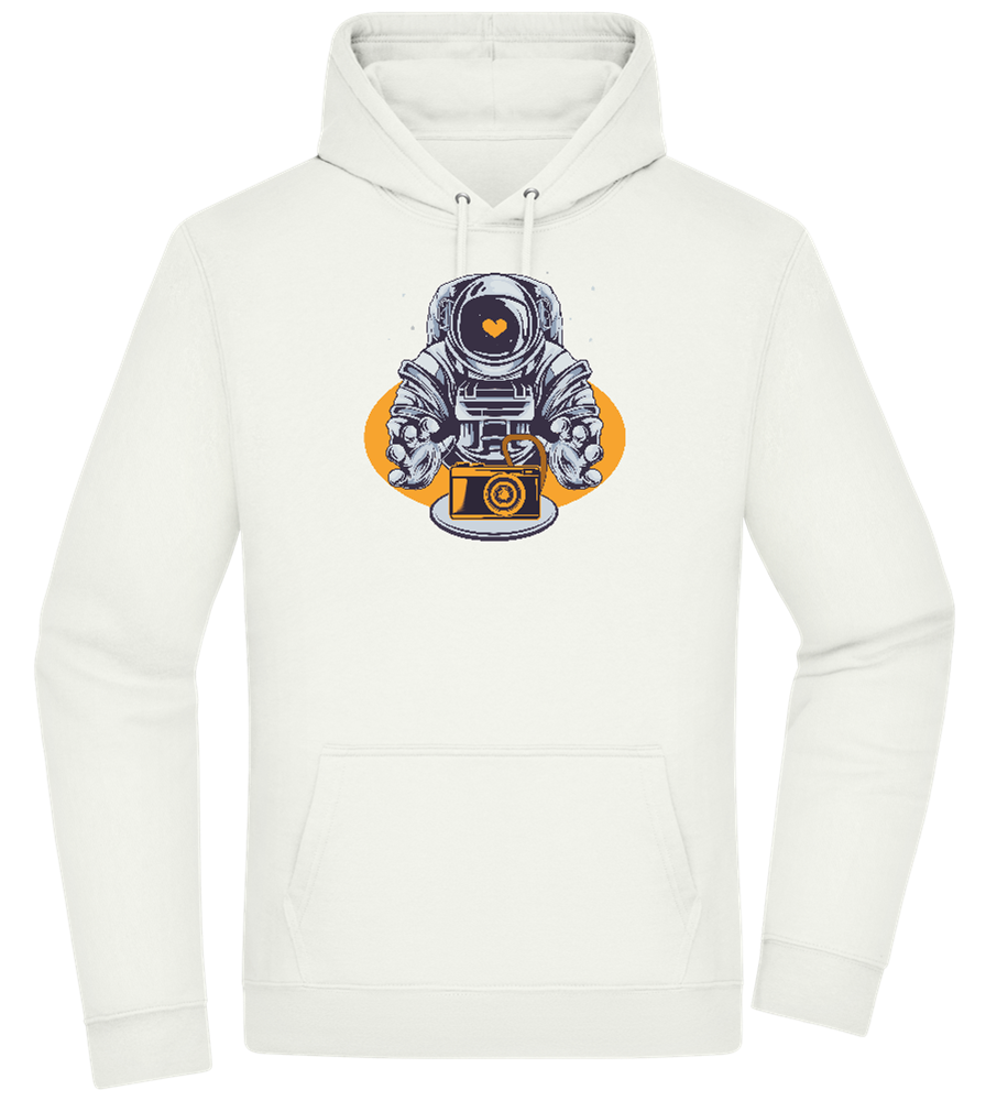 Spaceman Camera Design - Premium Essential Unisex Hoodie_CREAMY GREEN_front