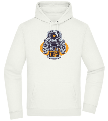 Spaceman Camera Design - Premium Essential Unisex Hoodie_CREAMY GREEN_front