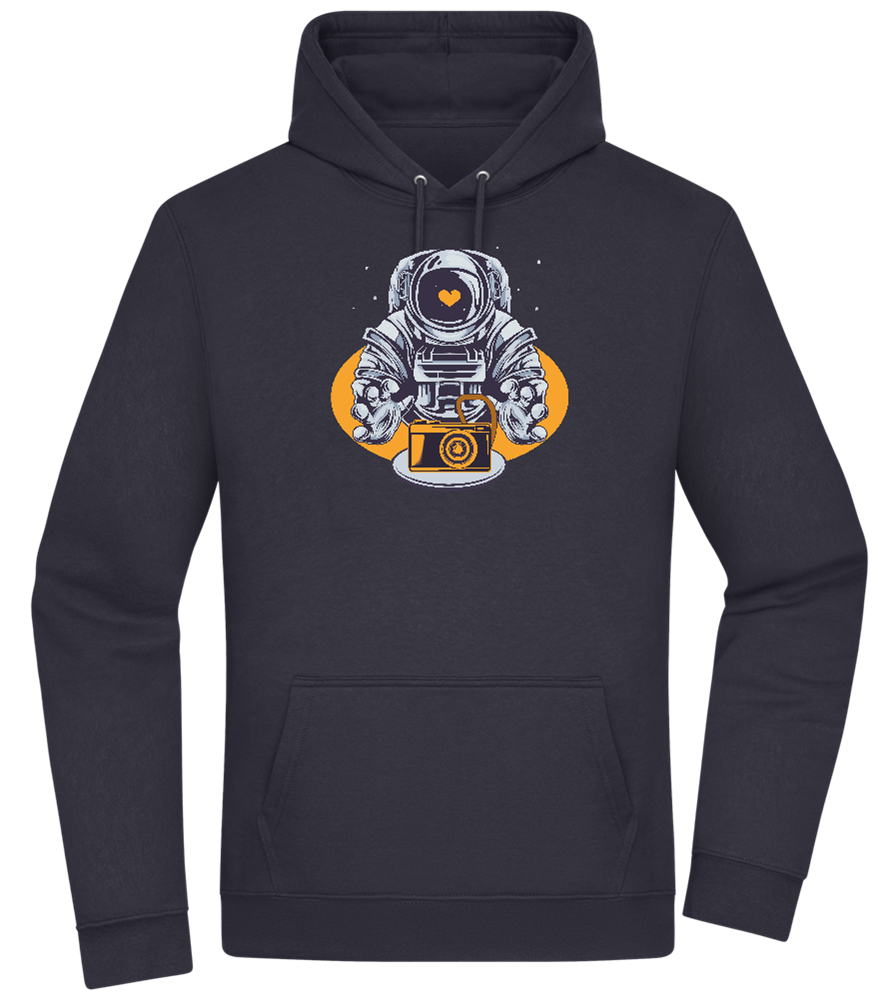 Spaceman Camera Design - Premium Essential Unisex Hoodie_FRENCH NAVY_front