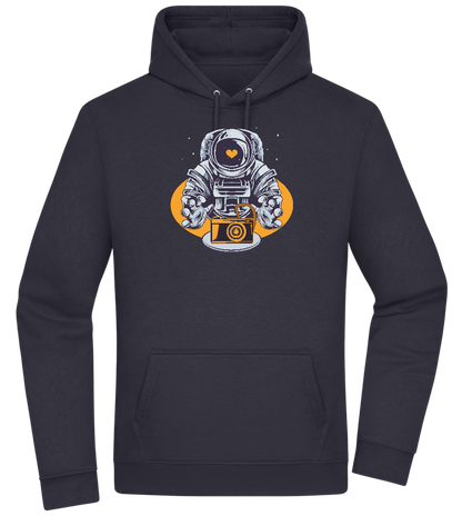 Spaceman Camera Design - Premium Essential Unisex Hoodie_FRENCH NAVY_front