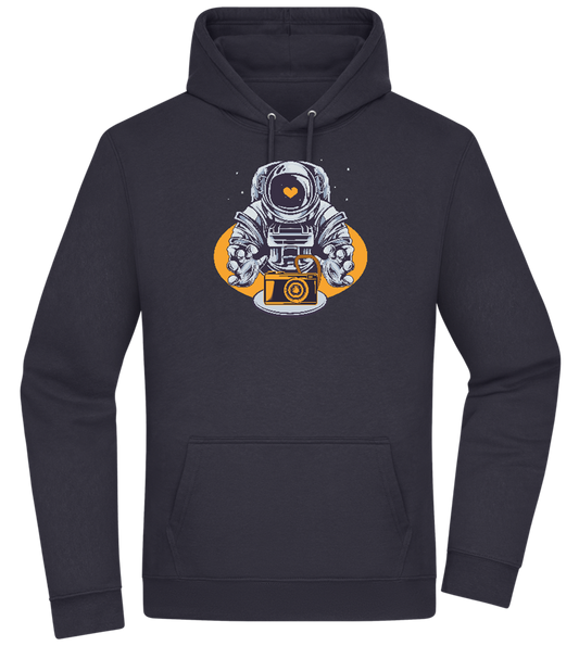 Spaceman Camera Design - Premium Essential Unisex Hoodie_FRENCH NAVY_front