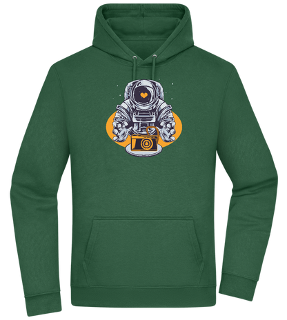 Spaceman Camera Design - Premium Essential Unisex Hoodie_GREEN BOTTLE_front