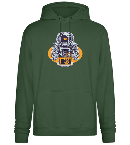 Spaceman Camera Design - Premium Essential Unisex Hoodie_GREEN BOTTLE_front