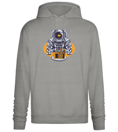 Spaceman Camera Design - Premium Essential Unisex Hoodie_ORION GREY II_front