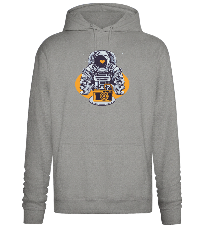 Spaceman Camera Design - Premium Essential Unisex Hoodie_ORION GREY II_front