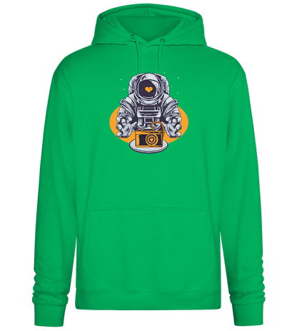 Spaceman Camera Design - Premium Essential Unisex Hoodie_SPRING GREEN_front