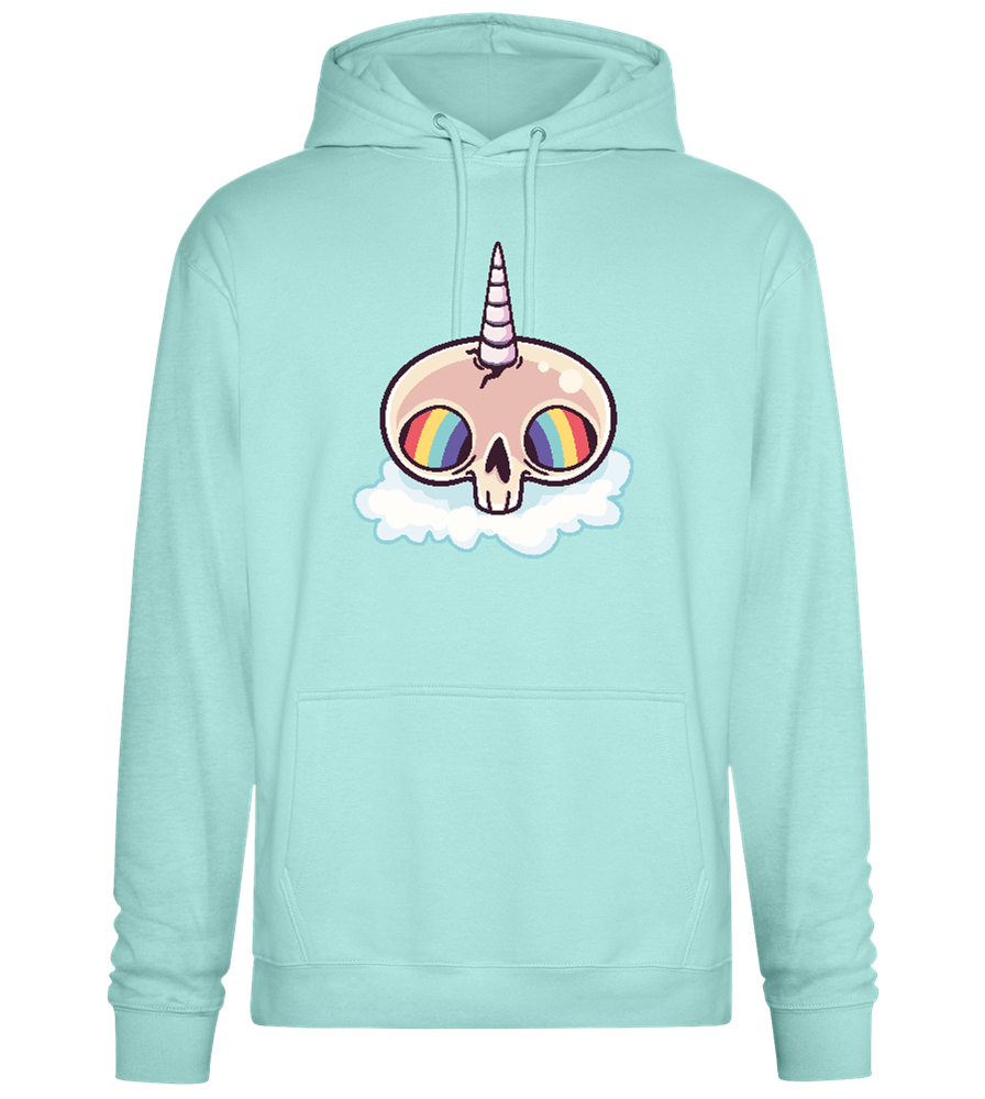 Unicorn Rainbow Design - Premium Essential Unisex Hoodie_ARCTIC BLUE_front