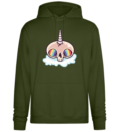 Unicorn Rainbow Design - Premium Essential Unisex Hoodie_ARMY_front