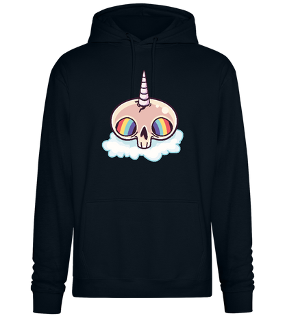 Unicorn Rainbow Design - Premium Essential Unisex Hoodie_BLACK_front