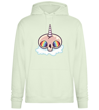 Unicorn Rainbow Design - Premium Essential Unisex Hoodie_CREAMY GREEN_front