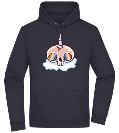 Unicorn Rainbow Design - Premium Essential Unisex Hoodie_FRENCH NAVY_front