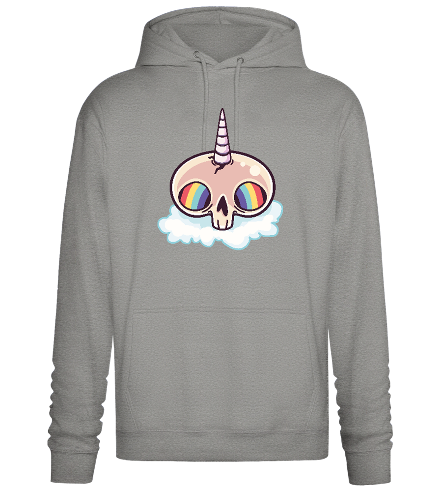 Unicorn Rainbow Design - Premium Essential Unisex Hoodie_ORION GREY II_front