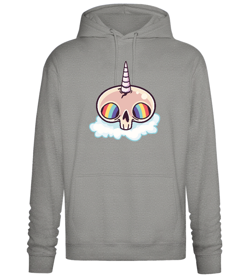 Unicorn Rainbow Design - Premium Essential Unisex Hoodie_ORION GREY II_front