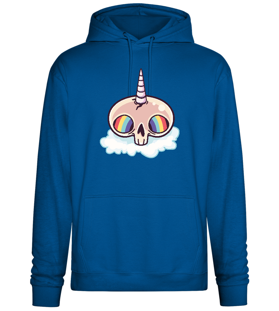 Unicorn Rainbow Design - Premium Essential Unisex Hoodie_ROYAL_front