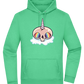 Unicorn Rainbow Design - Premium Essential Unisex Hoodie_SPRING GREEN_front