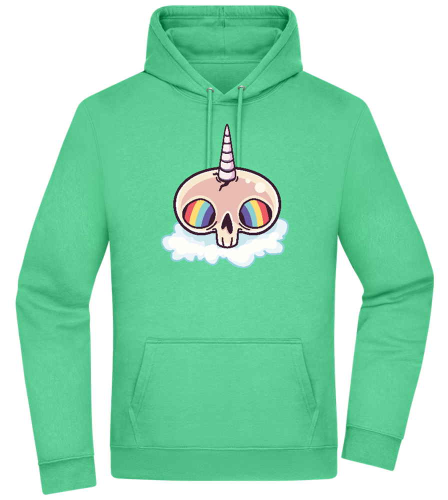 Unicorn Rainbow Design - Premium Essential Unisex Hoodie_SPRING GREEN_front