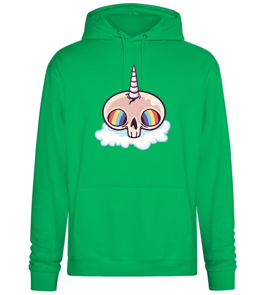 Unicorn Rainbow Design - Premium Essential Unisex Hoodie_SPRING GREEN_front