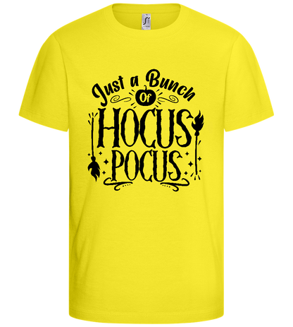 Hocus Pocus Design - Basic kids t-shirt_LEMON_front