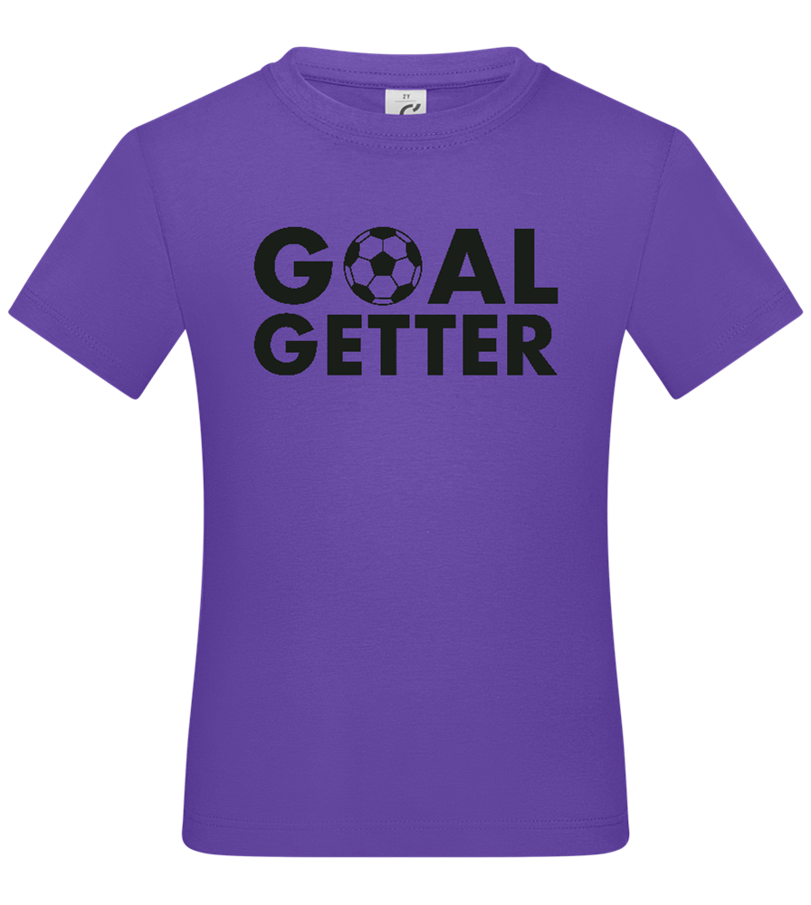 Goal Getter Design - Basic kids t-shirt_DARK PURPLE_front