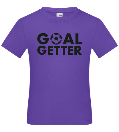 Goal Getter Design - Basic kids t-shirt_DARK PURPLE_front
