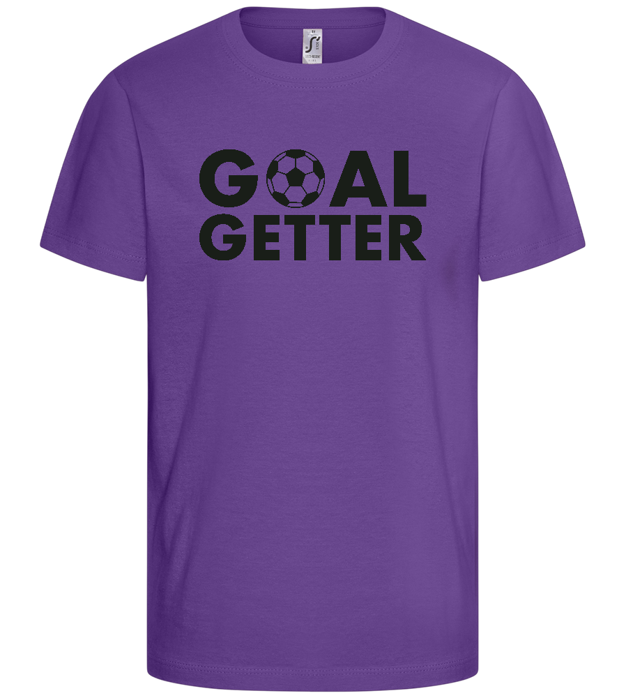 Goal Getter Design - Basic kids t-shirt_DARK PURPLE_front