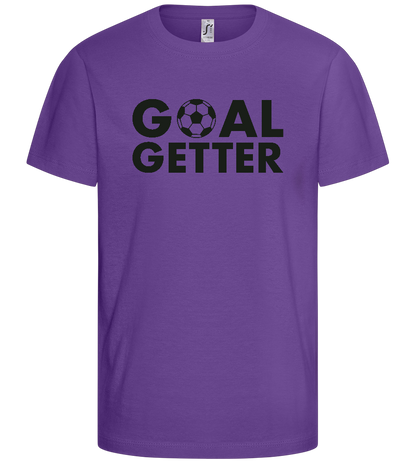 Goal Getter Design - Basic kids t-shirt_DARK PURPLE_front