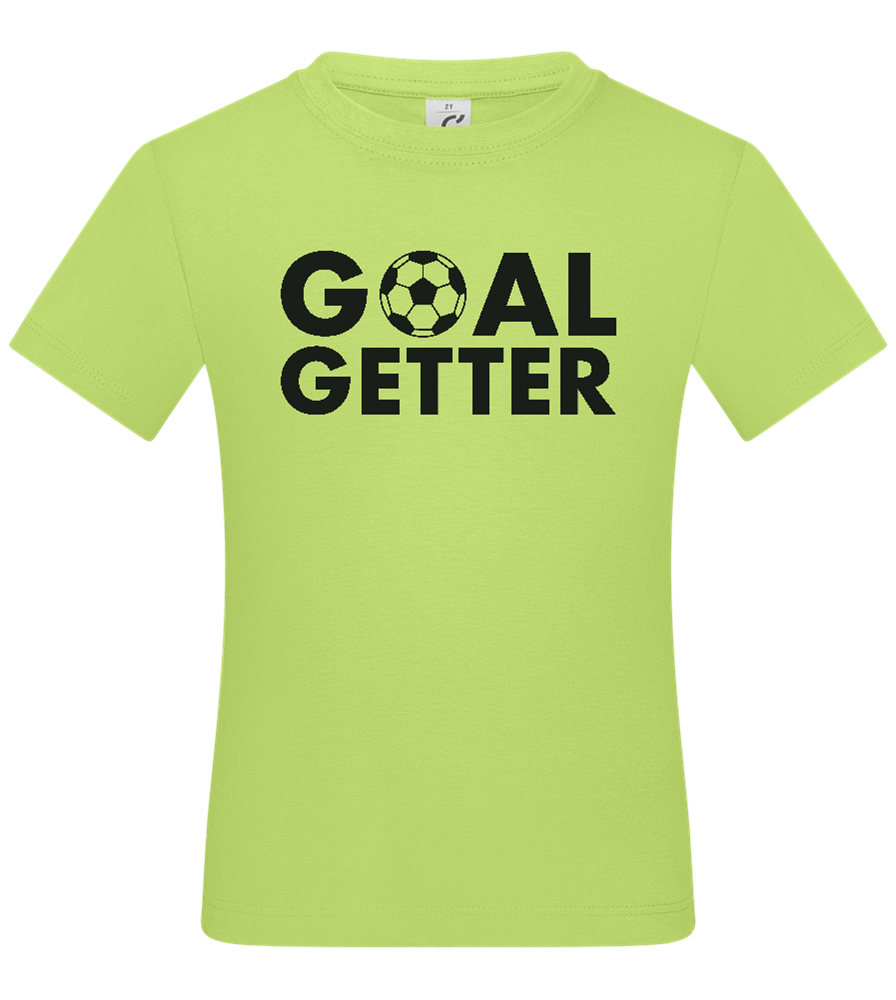 Goal Getter Design - Basic kids t-shirt_GREEN APPLE_front