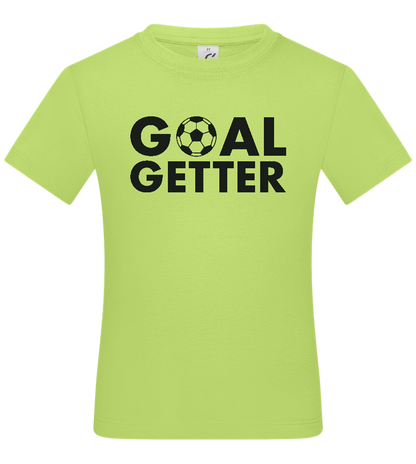 Goal Getter Design - Basic kids t-shirt_GREEN APPLE_front
