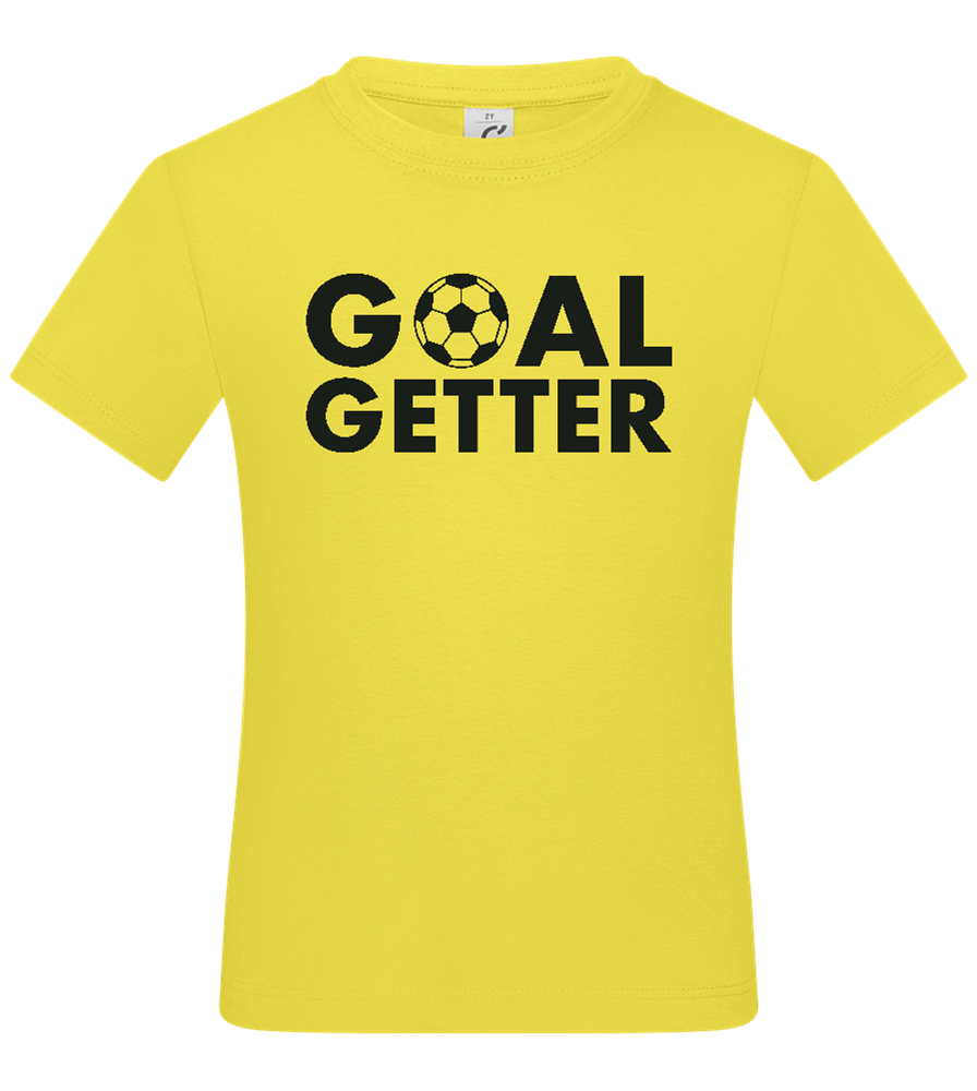 Goal Getter Design - Basic kids t-shirt_LEMON_front