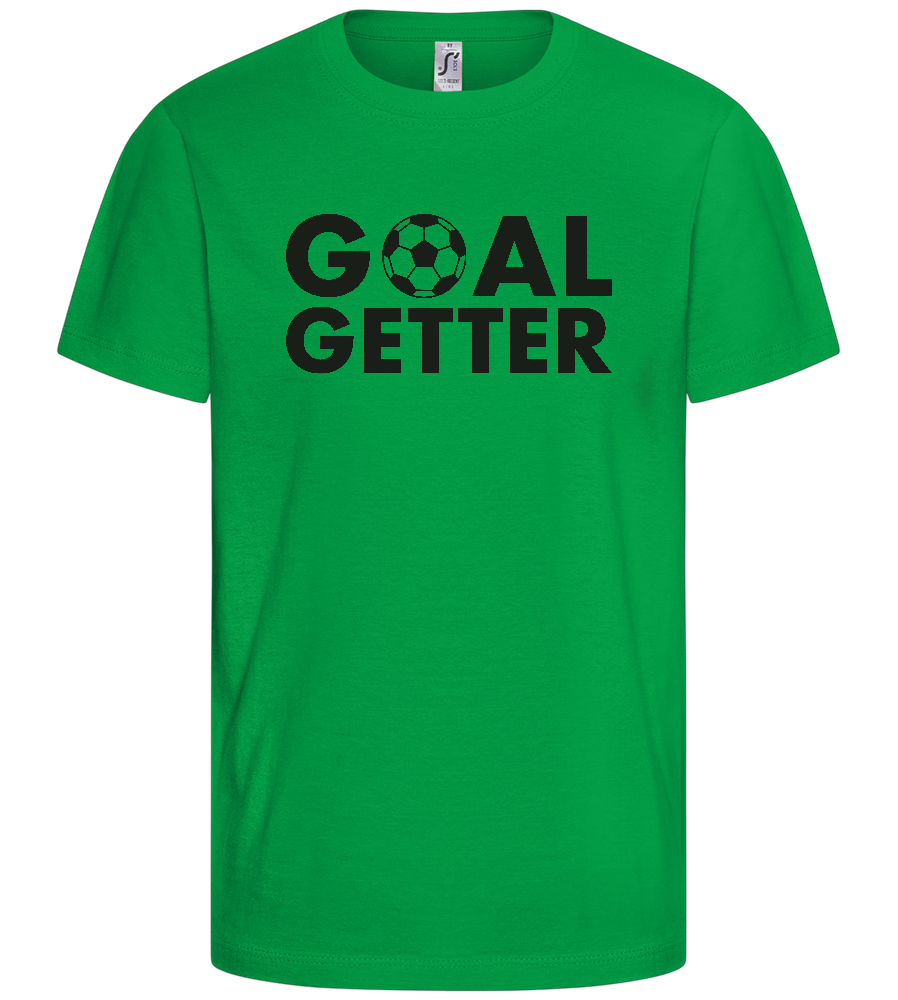 Goal Getter Design - Basic kids t-shirt_MEADOW GREEN_front