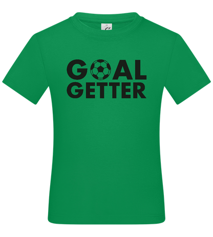 Goal Getter Design - Basic kids t-shirt_MEADOW GREEN_front