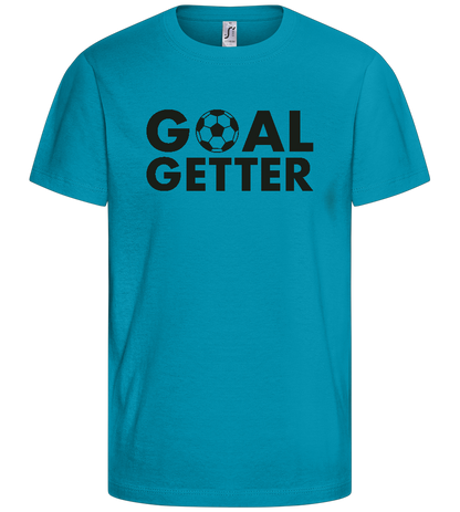 Goal Getter Design - Basic kids t-shirt_TURQUOISE_front