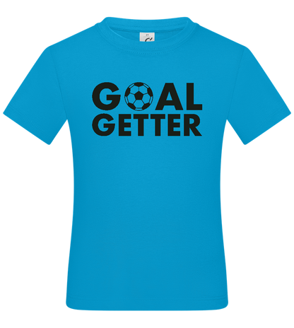 Goal Getter Design - Basic kids t-shirt_TURQUOISE_front