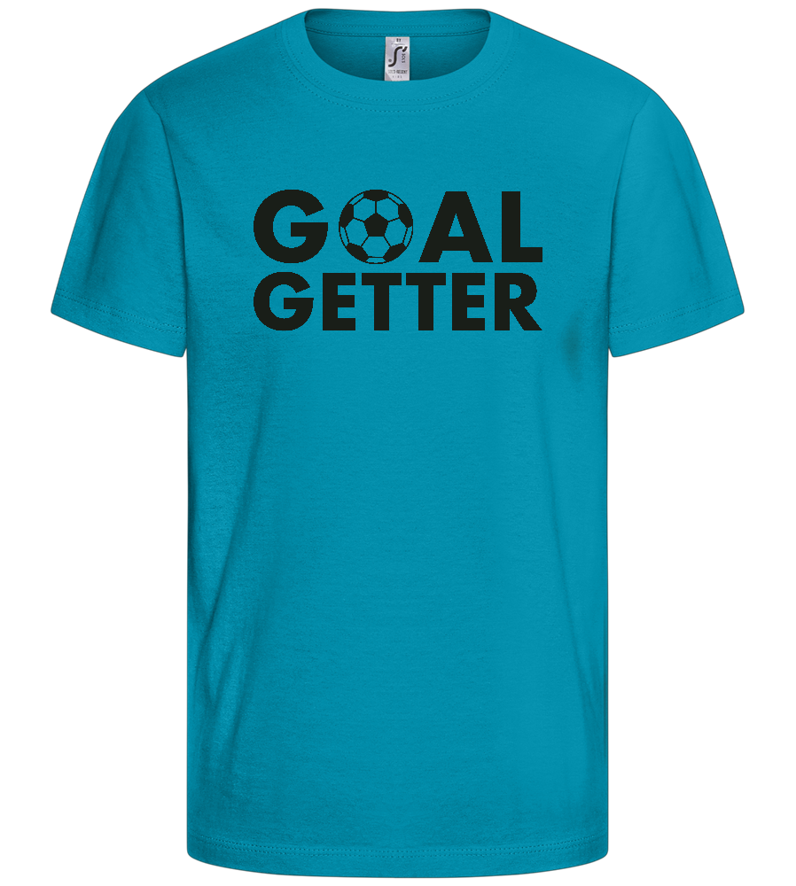 Goal Getter Design - Basic kids t-shirt_TURQUOISE_front