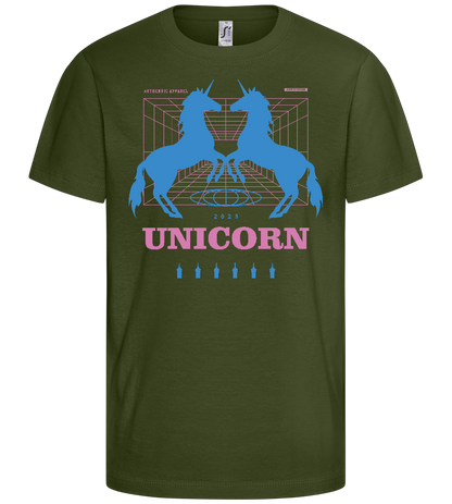 Unicorn Apparel 2023 Design - Basic kids t-shirt_ARMY_front