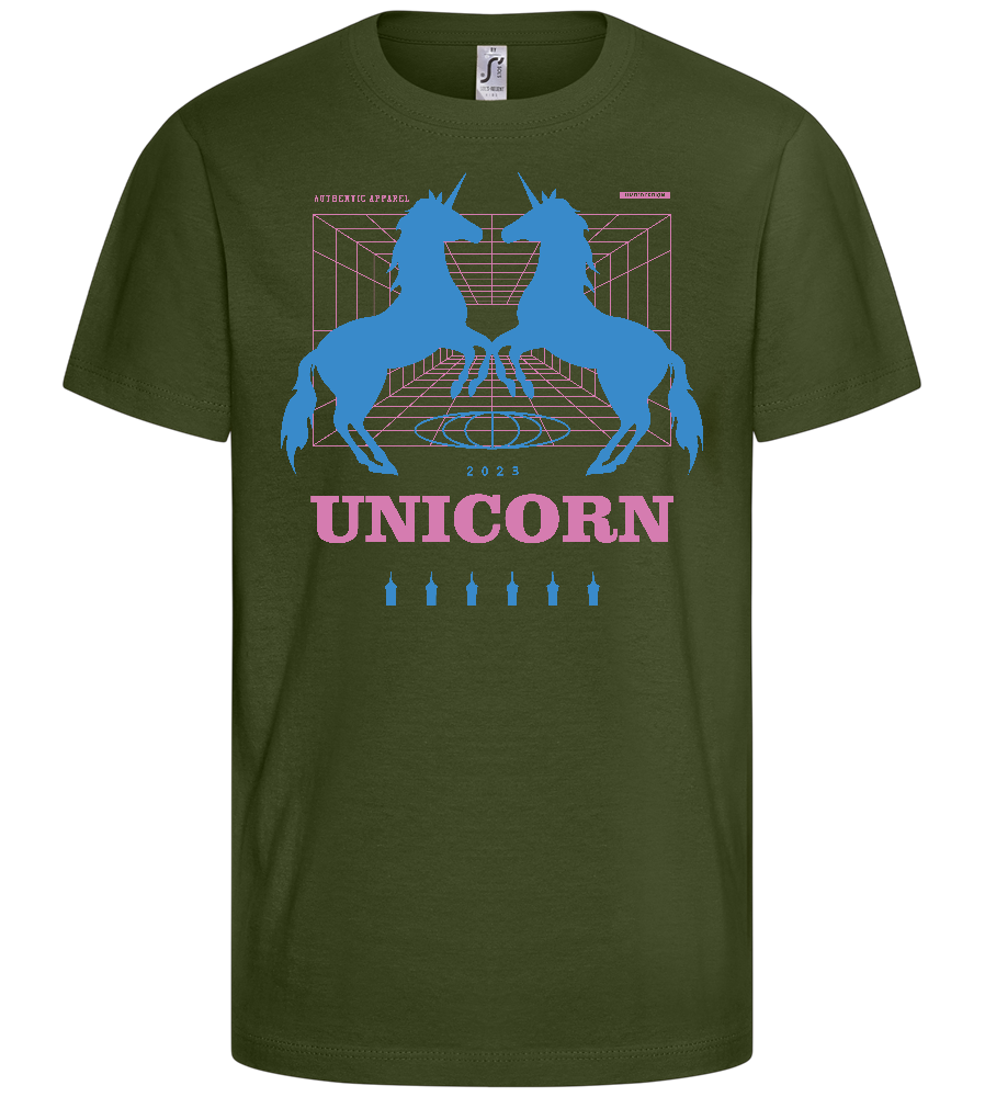 Unicorn Apparel 2023 Design - Basic kids t-shirt_ARMY_front