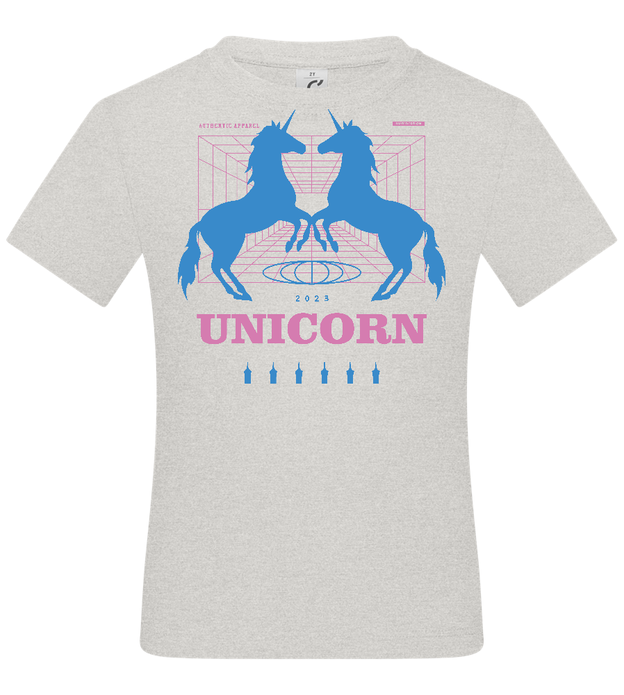 Unicorn Apparel 2023 Design - Basic kids t-shirt_VIBRANT WHITE_front