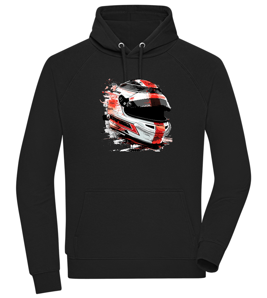 F1 Helmet 2 Design - Comfort unisex hoodie_BLACK_front